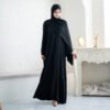 noura abaya awdah – premium textured silk (abaya only)