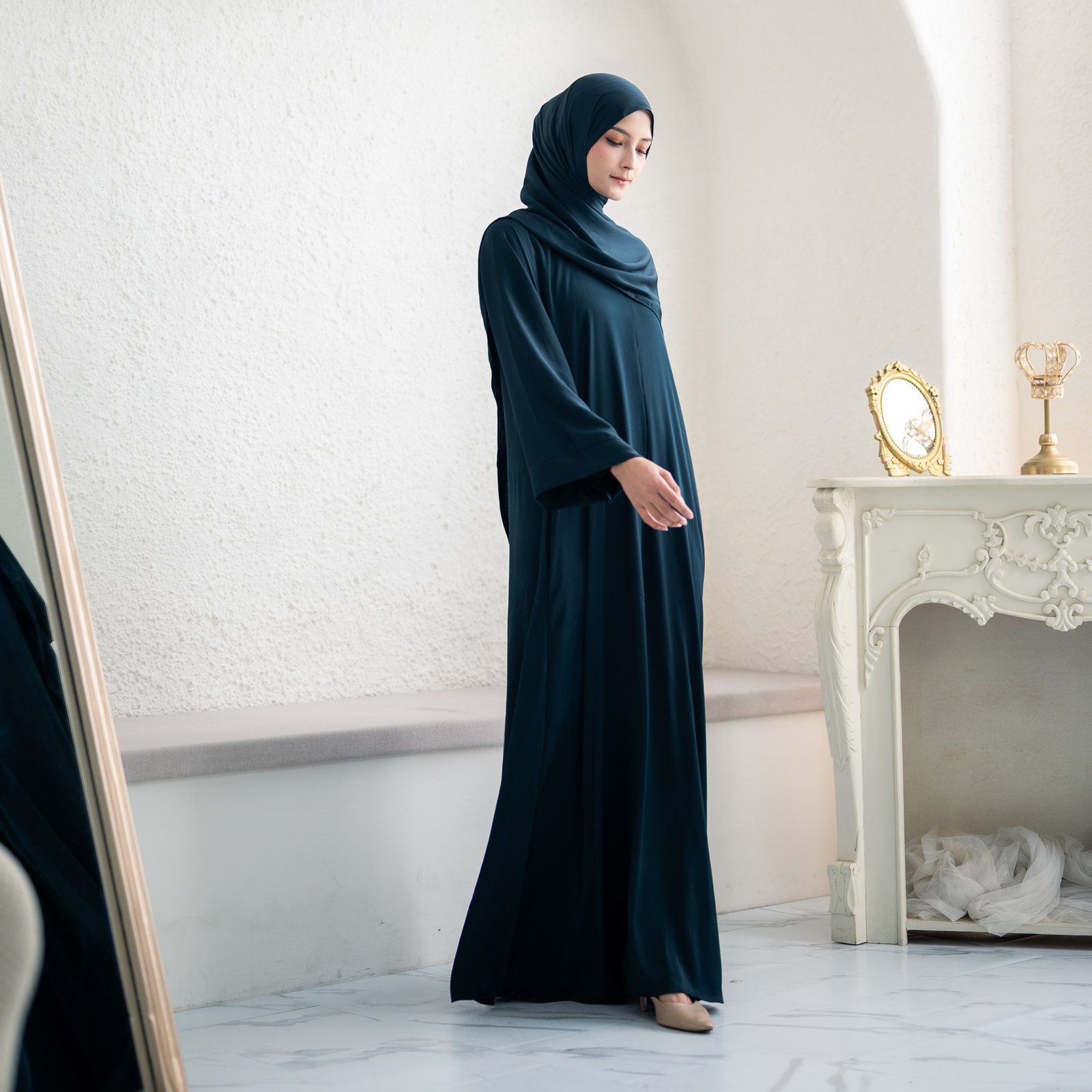 noura abaya awdah premium textured silk (abaya only) noura abaya awdah premium textured silk (abaya only)