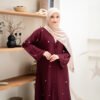 ABAYA NISRIN - MAROON abaya nisrin wine