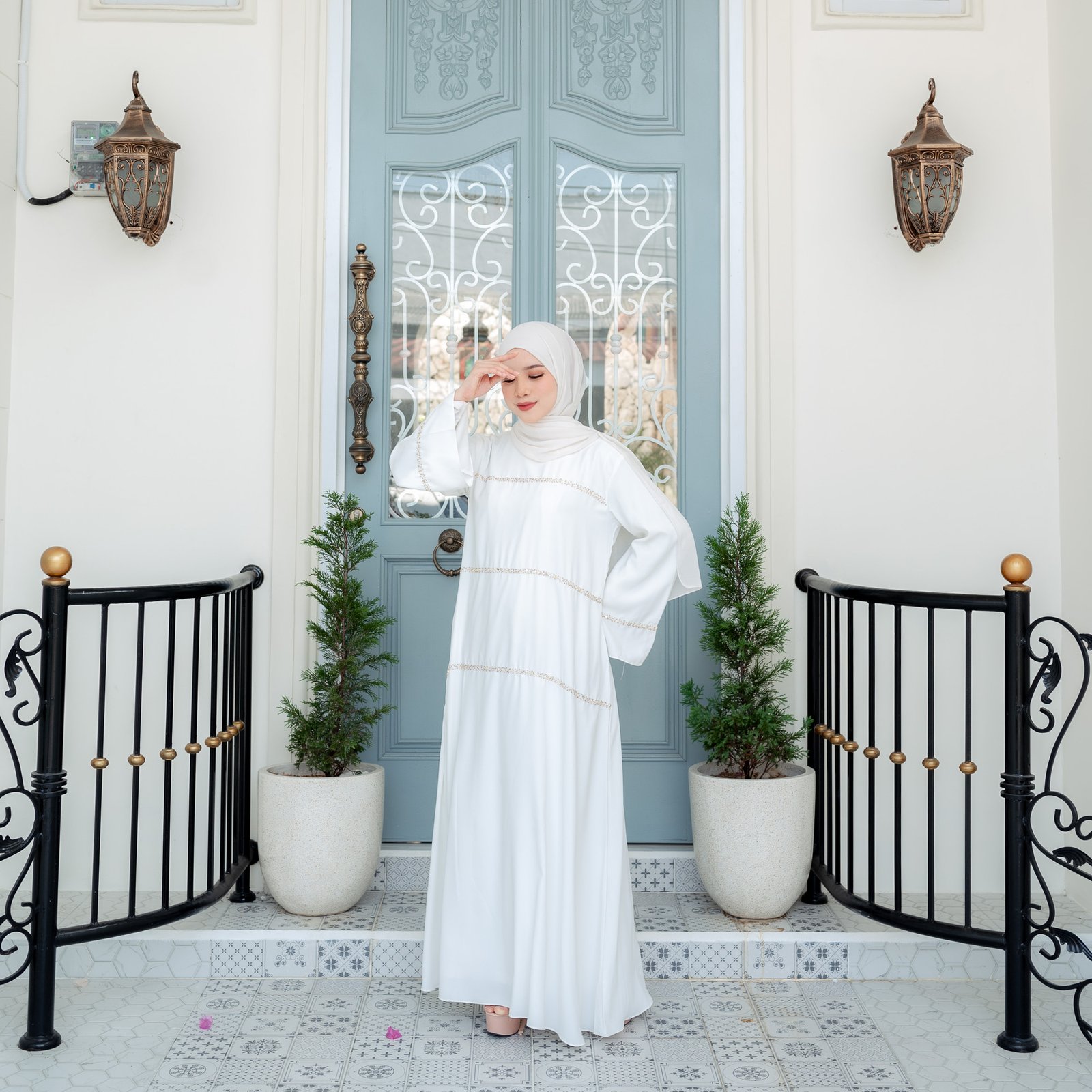 noura abaya awdah premium textured silk (abaya only) noura abaya awdah premium textured silk (abaya only)