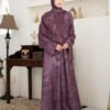 noura abaya awdah premium textured silk (abaya only) noura abaya awdah premium textured silk (abaya only)