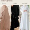 abaya atiyya broken white