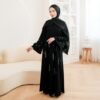 noura abaya awdah premium textured silk (abaya only) noura abaya awdah premium textured silk (abaya only)