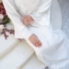 noura abaya awdah premium textured silk (abaya only) noura abaya awdah premium textured silk (abaya only)