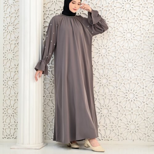 noura abaya kevina marbella silk premium umroh friendly mewah