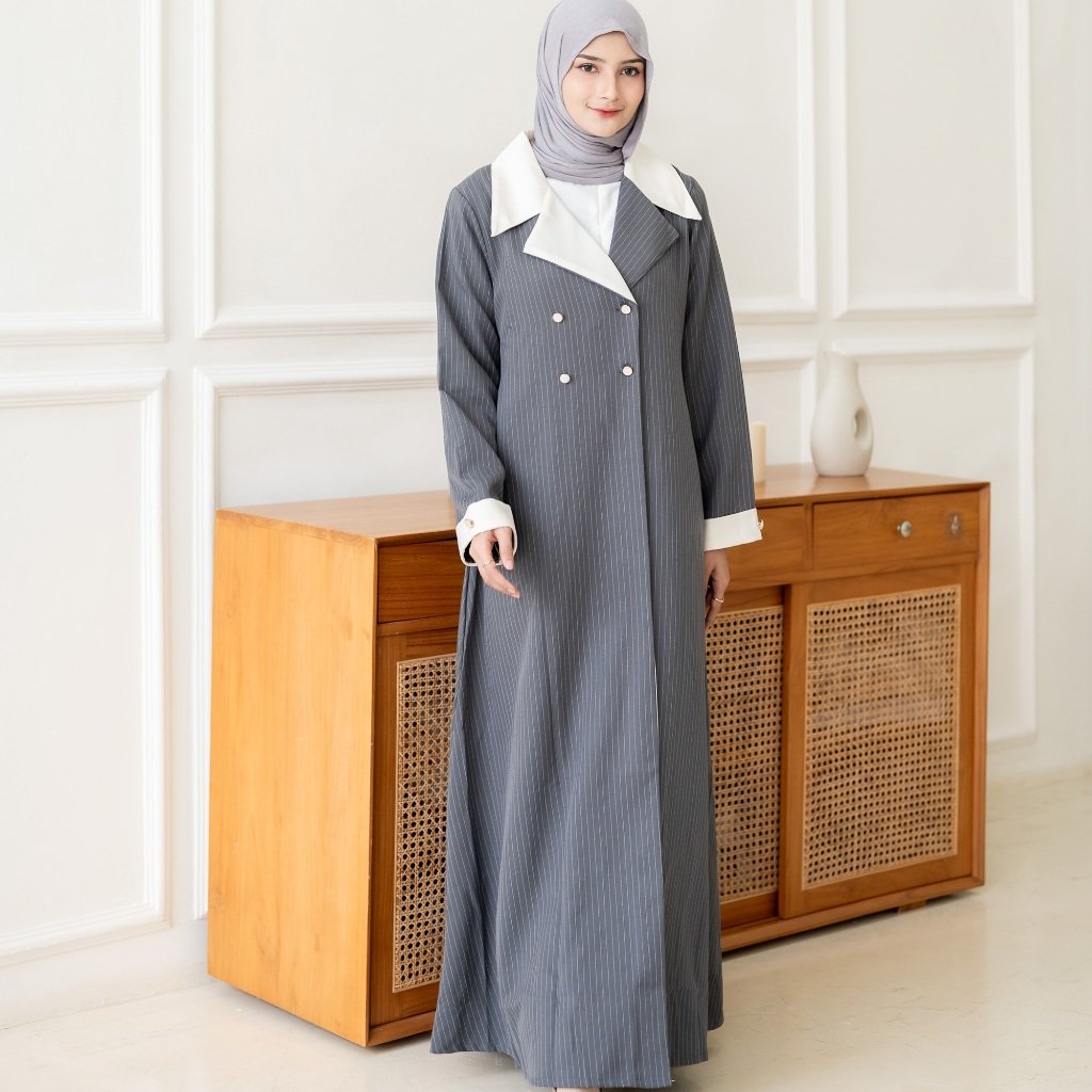 noura abaya outer zenia – prestige wool stripe collection noura abaya outer zenia – prestige wool stripe collection
