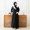 NOURA Abaya Outer Zenia – Prestige Wool Stripe Collection noura abaya outer zenia – prestige wool stripe collection