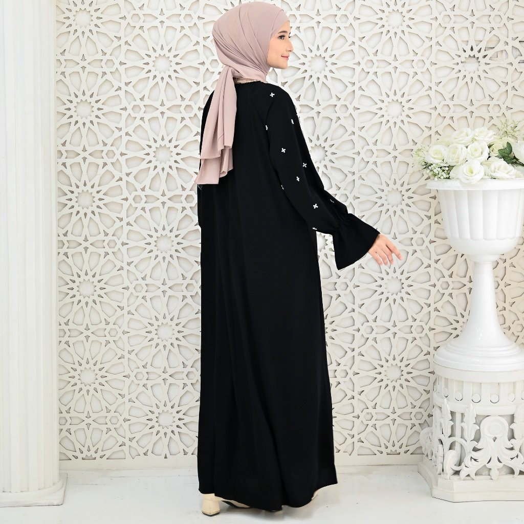 noura abaya kevina marbella silk premium umroh friendly mewah