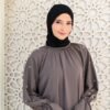 noura abaya kevina marbella silk premium umroh friendly mewah
