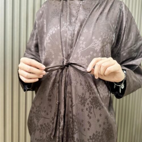noura kaftan hameda embossed silk limited edition