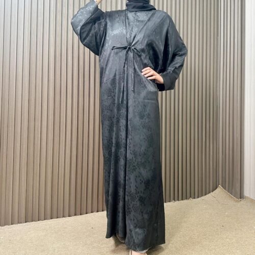 Noura noura kaftan hameda embossed silk limited edition