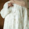 noura abaya outer layla paper silk premium kancing cheongsam black & off white noura abaya outer layla paper silk premium kancing cheongsam black & off white