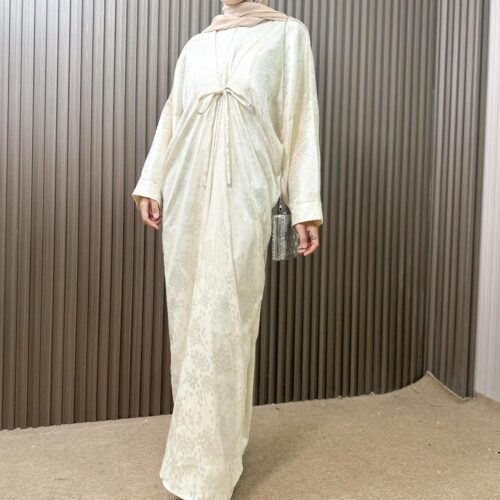 noura kaftan hameda embossed silk limited edition