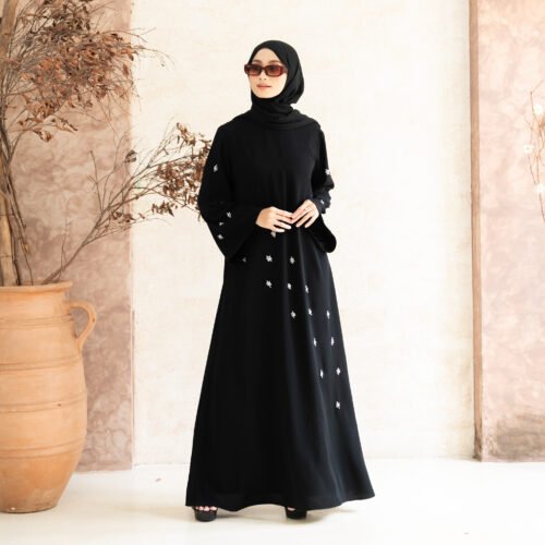 abaya amira dark brown