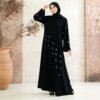 abaya amira dark brown