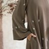 abaya amira dark brown