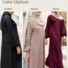 abaya salma maroon