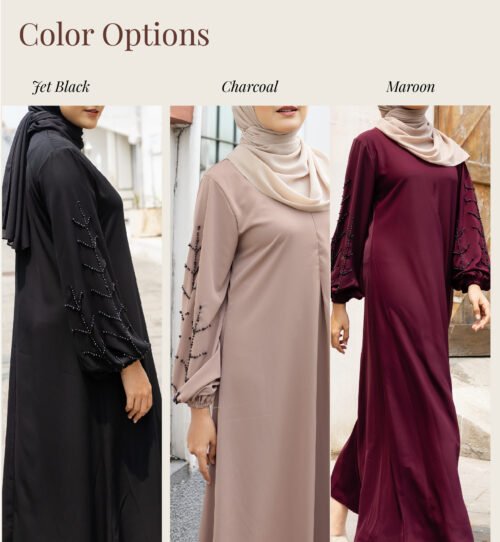 abaya salma maroon