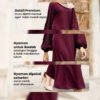 abaya salma maroon